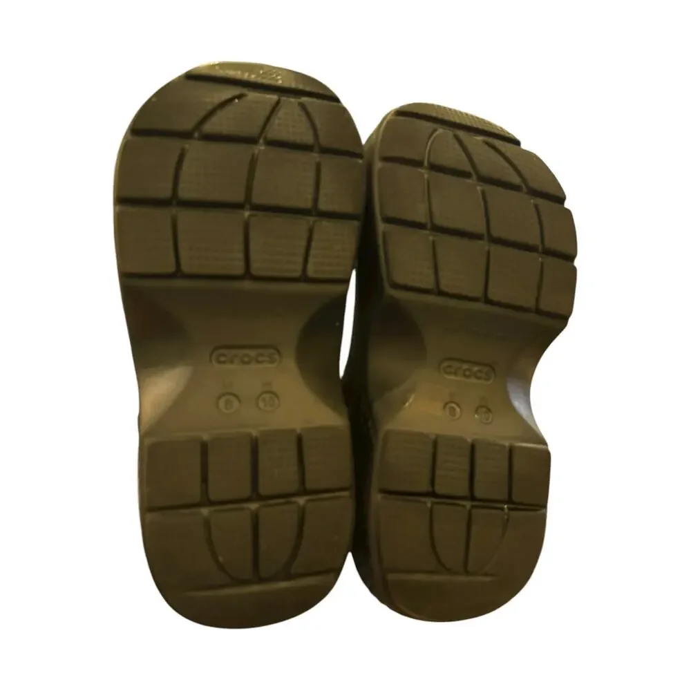 Crocs Mammoth EVO Clog Black Black Fleece Lined M8 W10 Style 12878